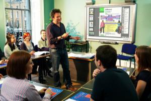 Una clase de ingles interactiva