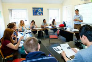 Alpha College of English en Dublin, clase